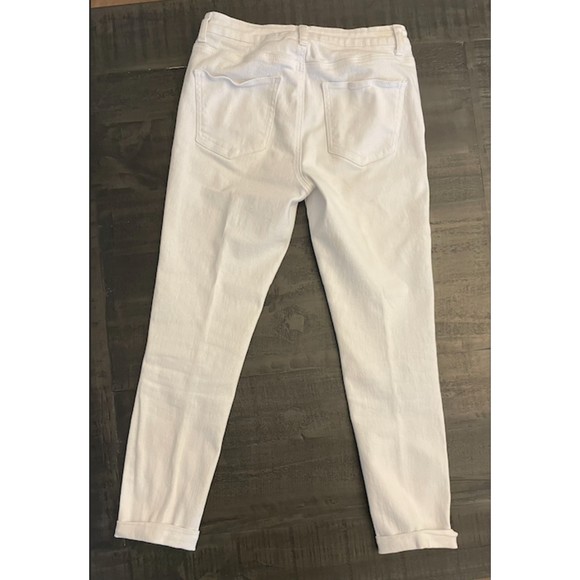 Rocks & Indigo White Jeans with Embroidery - Sz 6/27 - Picture 2 of 9